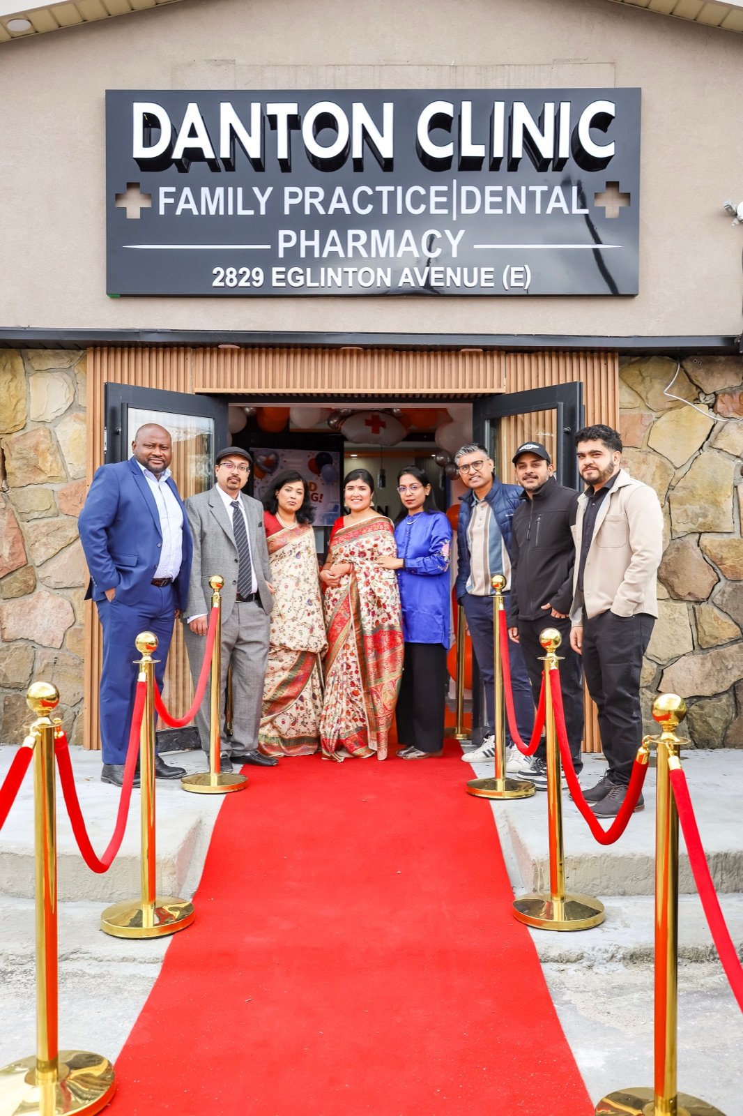 Danton clinic family practice, dental, and pharmacy grand opening guests
