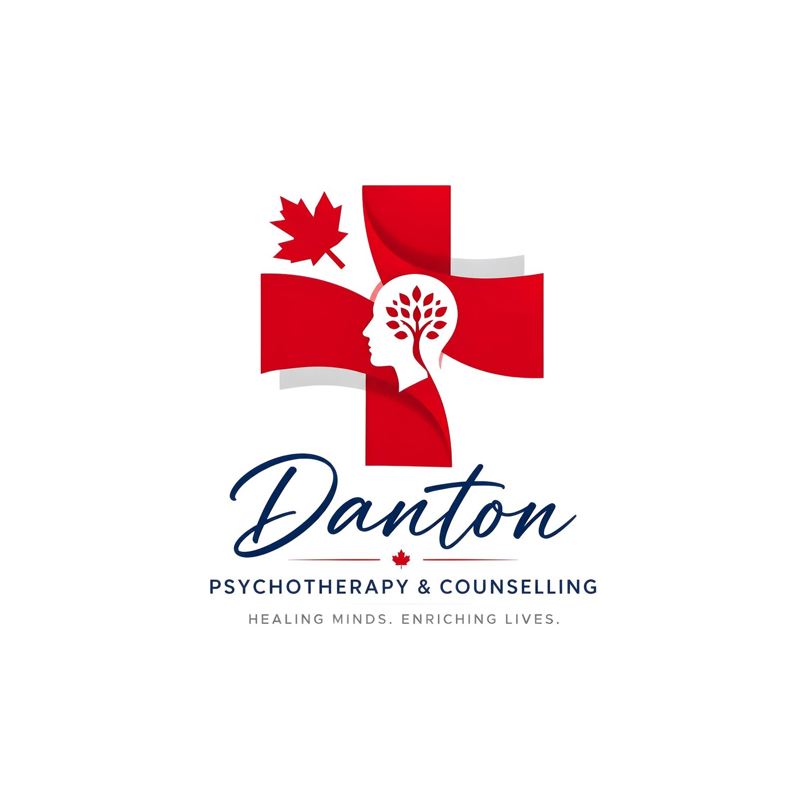 Danton Psychotherapy & Counselling logo — Healing minds. Enriching lives.